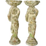 Pair-Terracotta  Cherub Figures