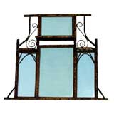 Antique 19th Century Bamboo Large  Mirror