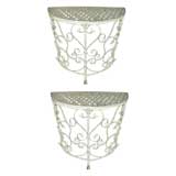 Pair of  1920s  Spanish  Demi  Lume  Iron  Tables.