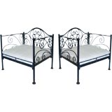 Pair of Oversized Decorative Iron Chairs