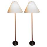 Pair of Danish Modern Stick Lamps