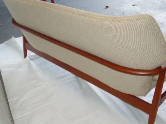Signed Bovenkamp 1950s Danish Modern Settee
