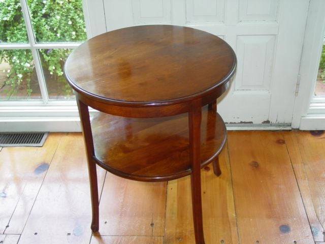 Pair, Early 20th Century LJ&G Stickley Cherry Wood End Tables 2