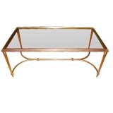 Rectangular English Brass Coffee Table