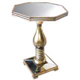 A 1930s Mirrored Octagon Occasional Side Table
