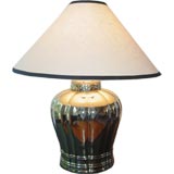 Vintage Monumental 1950s Mercury Glass Lamp