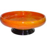Extremly Rare Art Deco Glass Bowl & Stand