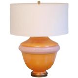 Large Painted / Gilded Table Lamp from Vintage Mold