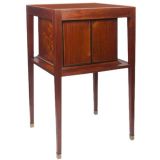 Danish Mahogany Console Cabinet with Locking Compartments