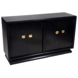 Black Lacquer Cabinet Attributed to Paul Laszlo