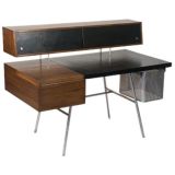 Walnut and Leather Desk by George Nelson for Herman Miller
