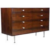 Rosewood and Porcelain Thin Edge Chest by George Nelson