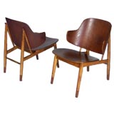 Pair of IB Kofod Larsen Easy Chairs