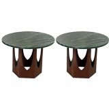 Pair of Harvey Probber Marble Occasional Tables