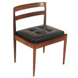 Set of 8 Rosewood and Leather Dining Chairs