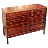 Diminutive Rosewood Double Chest by Ole Wanscher