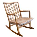 Adorable Low Rocking Chair by Hans Wegner