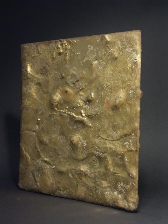 Brass Melt Coated Bronze Panels by Harry Bertoia at 1stDibs