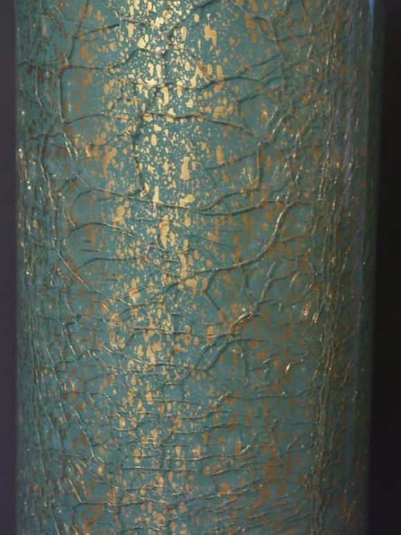 Paul Hanson Crackle Glass Table Lamp