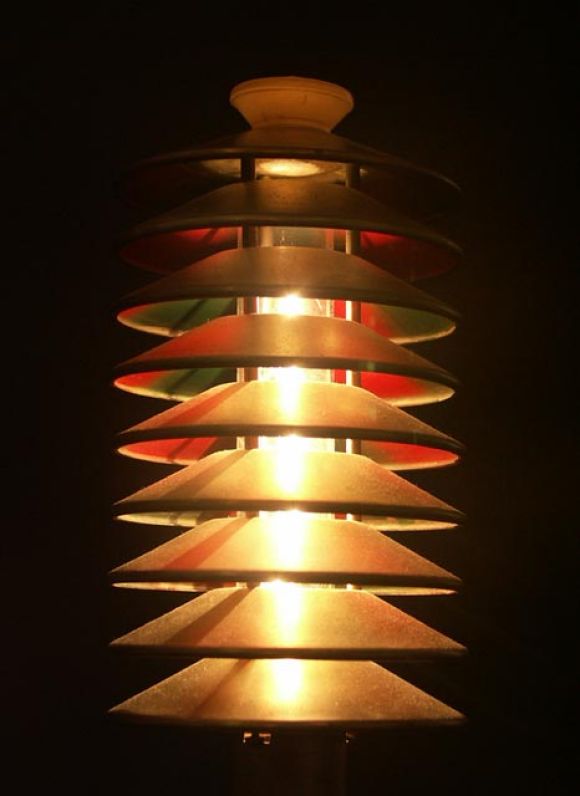 20th Century Rare and Unusual Machine Age Boudoir Lamp