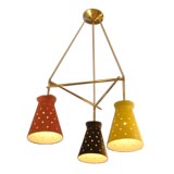 Arredoluce Style 3 Shade Hanging Lamp 5