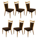 Set of 6 Gio Ponti Attributed Dining Chairs