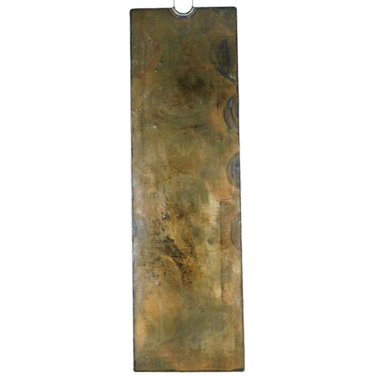 "Orion" A Bronze Double Rectangular Gong by Harry Bertoia