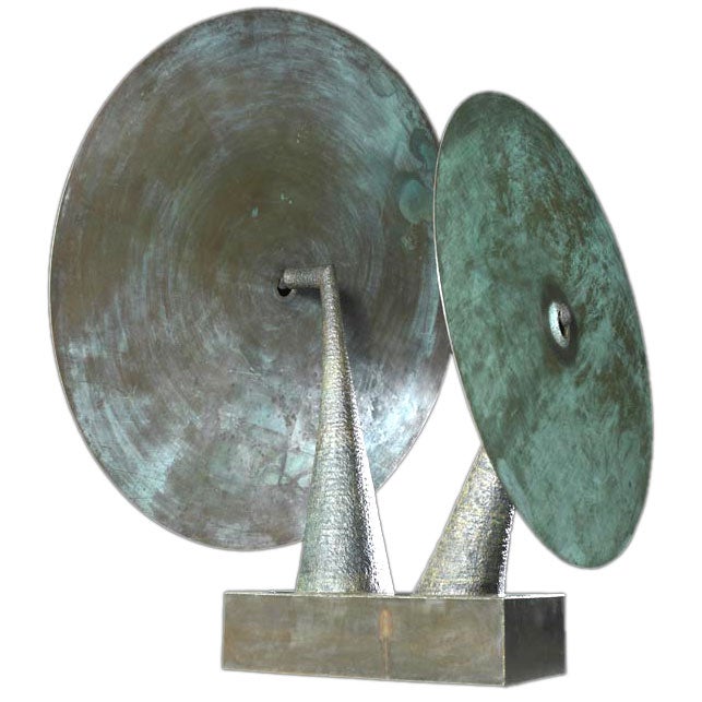 A Massive Double Gong by Harry Bertoia