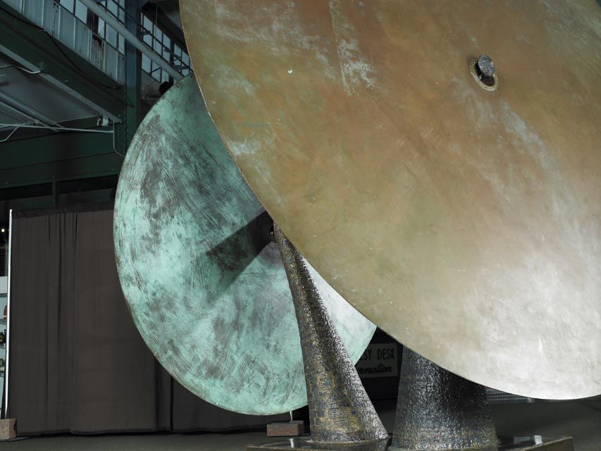 20th Century A Massive Double Gong by Harry Bertoia