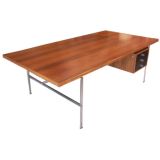 Vintage Rare Rosewood and Steel Desk by Fabricius and Kastholm