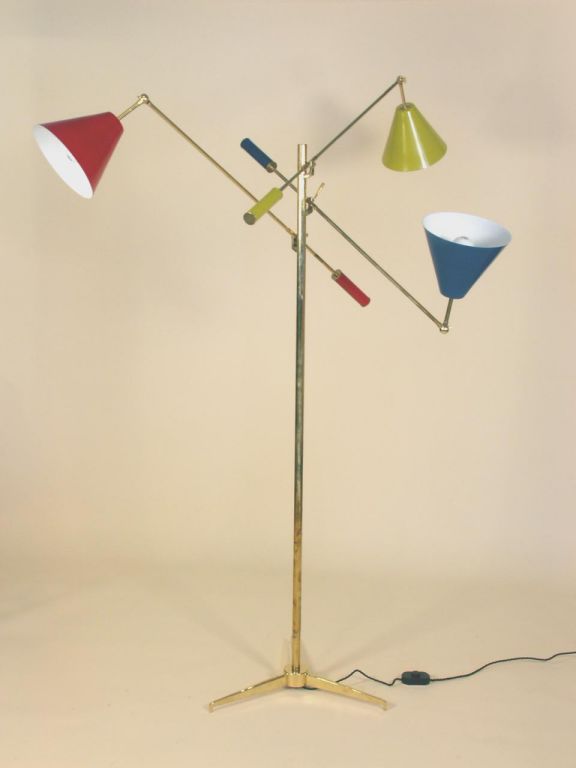 Italian Floor Lamp in the Manner of Gino Sarfatti