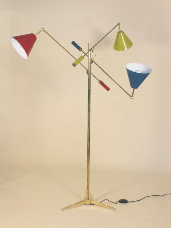 Italian Floor Lamp in the Manner of Gino Sarfatti 