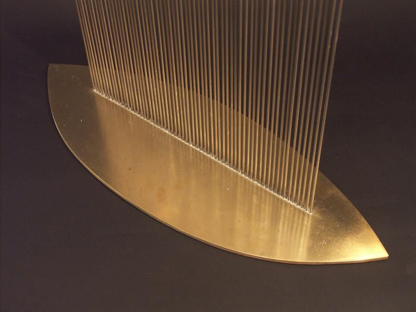 20th Century A Sonambient Sculpture in Bronze and Monel by Val Bertoia