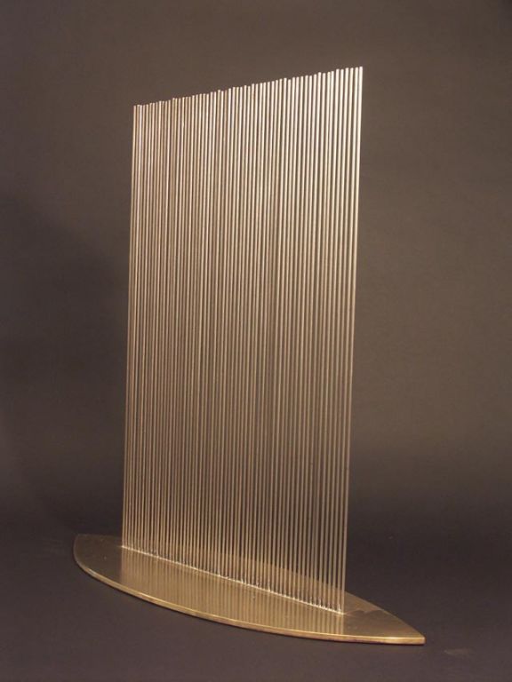 American A Sonambient Sculpture in Bronze and Monel by Val Bertoia