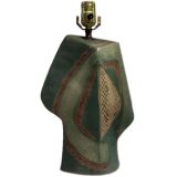Marianne Von Alish Signed Ceramic Table Lamp Base