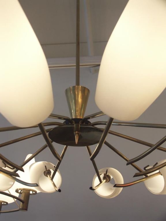 Outstanding Itailan Chandelier with 10 Solid Brass Arms