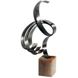Curtis Jere Steel Ribbon Sculpture