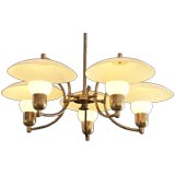 Vintage Chandelier by Voss Federicia 1938