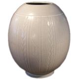 Aluminia Vase with Deco Motif