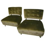 Vintage 1940's Slipper Chairs