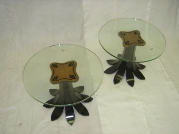 Glass Top Petal Tables