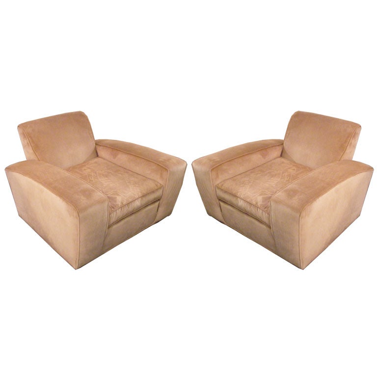 Pair of Rare Paul Frankl  "Speed Chairs"