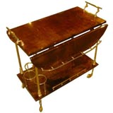 Aldo Tura Parchment  Cocktail-Tea Cart