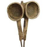 bellows for blacksmith in tribal Africa , Antique in forging iron