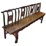 antique provincial opera bench, Shaanxi province
