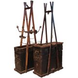 a fascinating pair of itinerant silversmiths tool chests