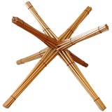 great star shaped French table base from dowels