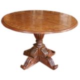 Antique Oak Library Table