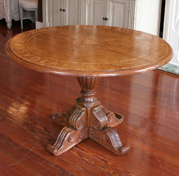Oak Library Table