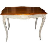 Louis XV Style Paint Decorated Walnut Table á Ecrire